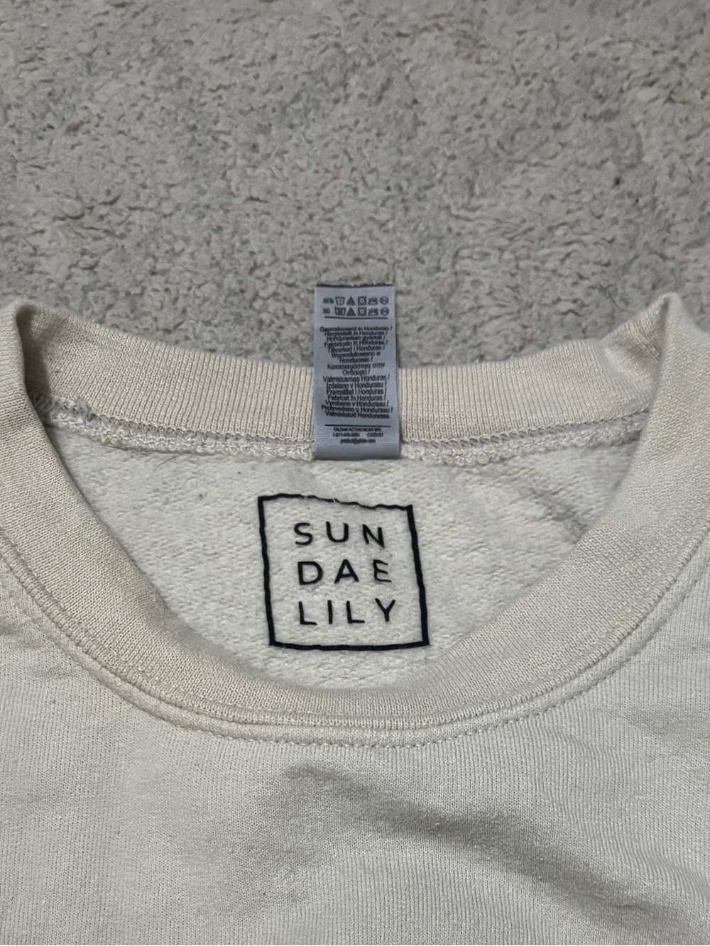 Women’s Cream LA Logo Crewneck Shirt